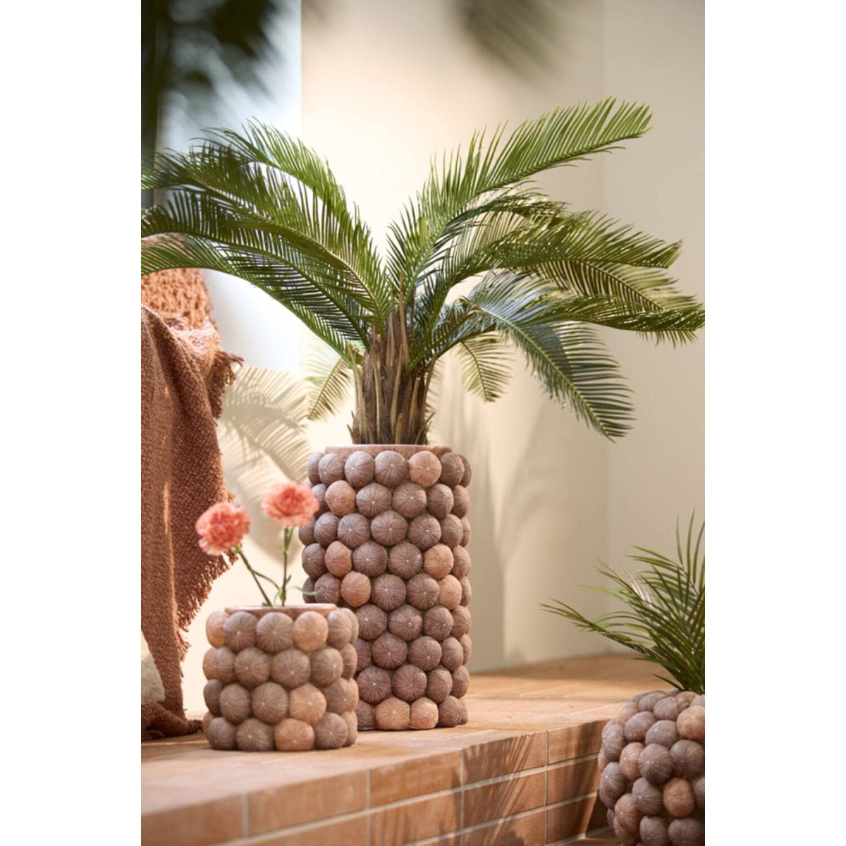 Vaas/pot URCHIN Bordeaux S