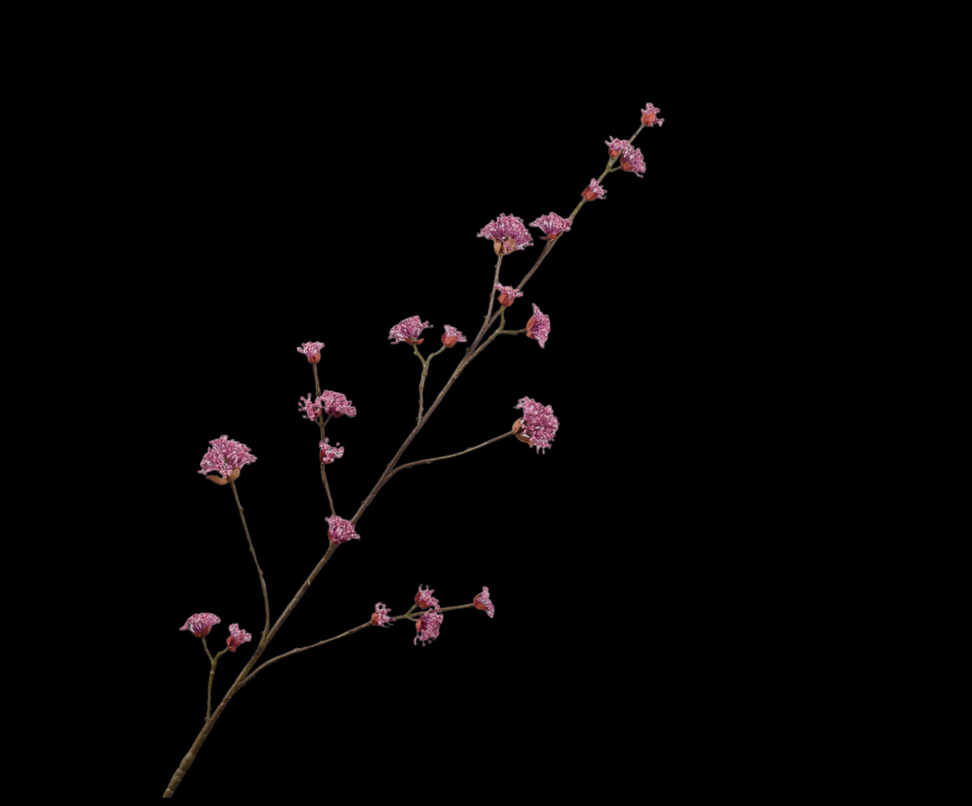 Zijde Dogwood tak paars/roze