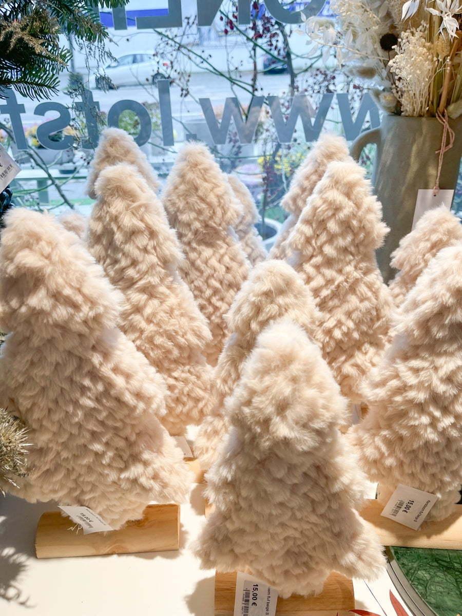 Kerstboom fluf beige M