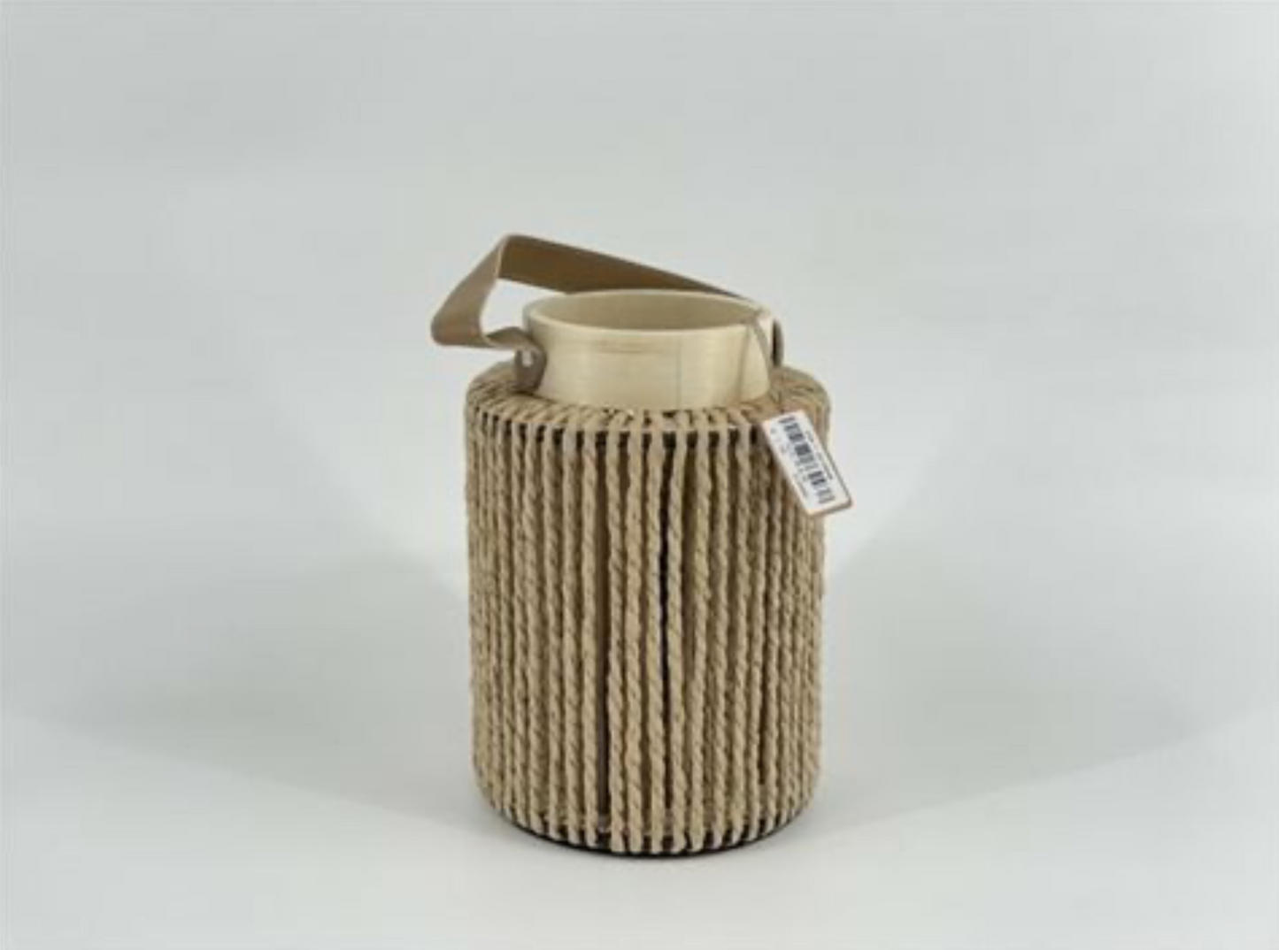 Lantaarn Sea leder handvat 14x14x20