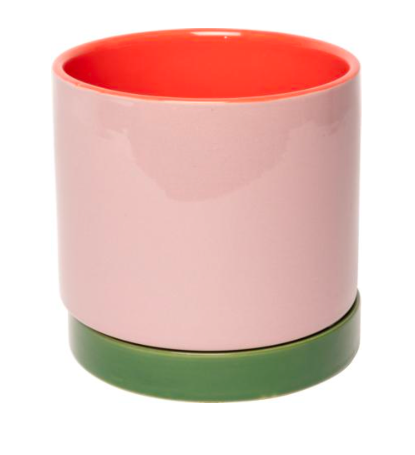 Bloempot Roos Groen Oranje XS