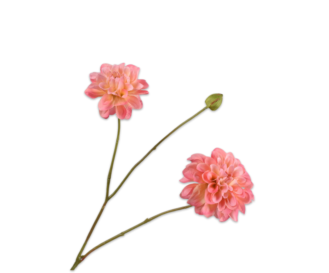 Zijde Dahlia tal Zalm 85 cm