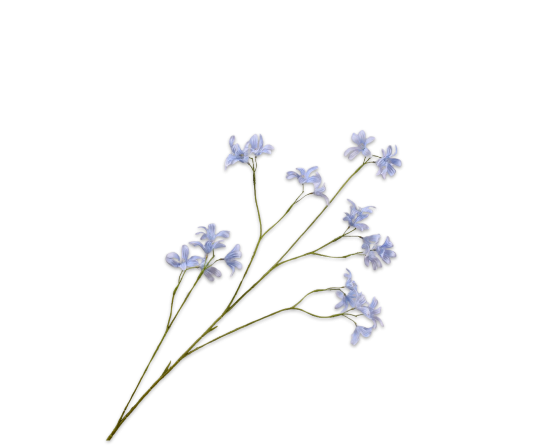 Zijde hyacint blauw 111 cm