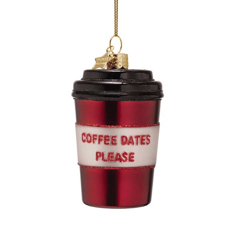 Kerstbal Coffe Mug Date