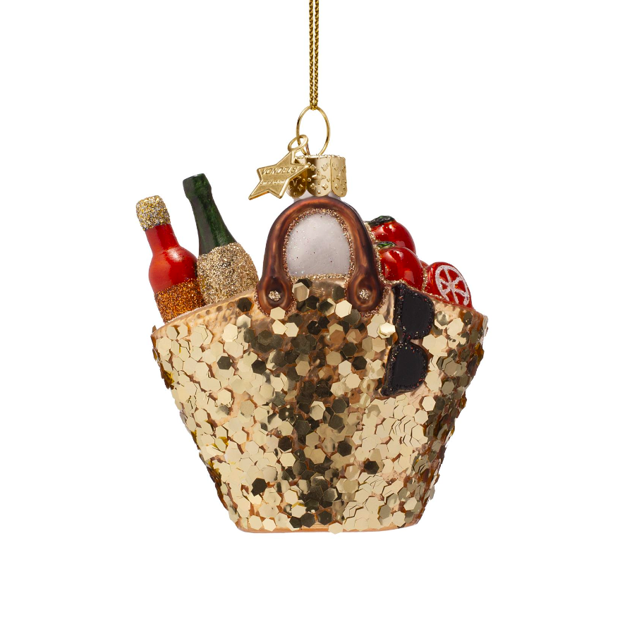 Kerstbal beach bag