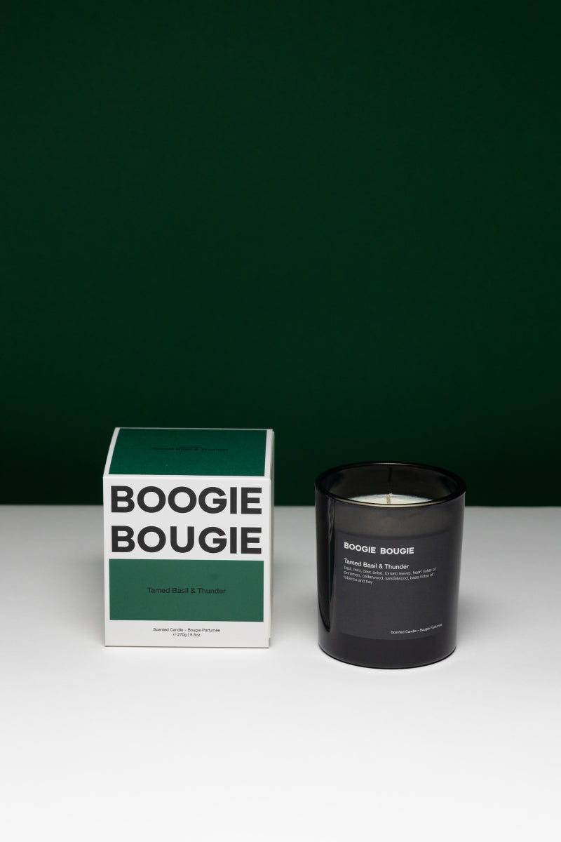 Boogie Bougie Glass - Tamed basil & Thunder