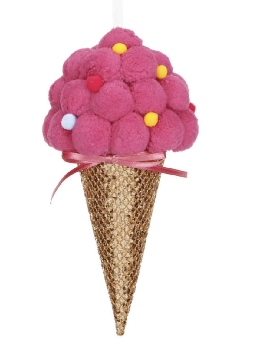 kerstbal icecream Roos