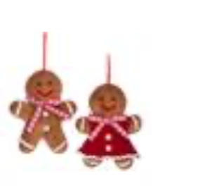 Kerstbal gingerbr knuffel girl