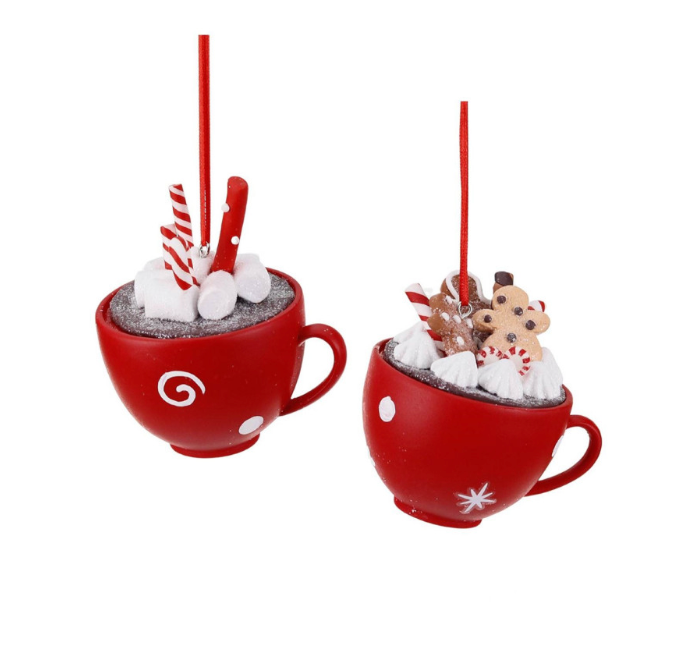 Kerstbal hot choco marsh