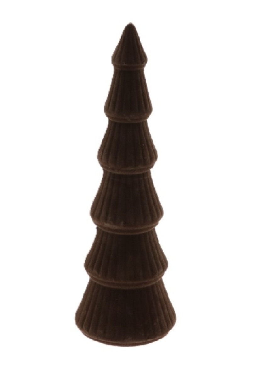Kerstboom flock M bruin