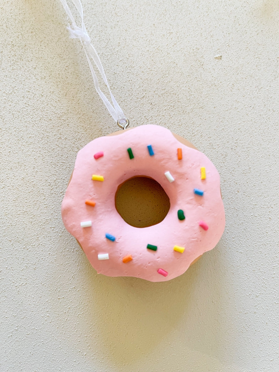 Kerstbal donut sprinkels