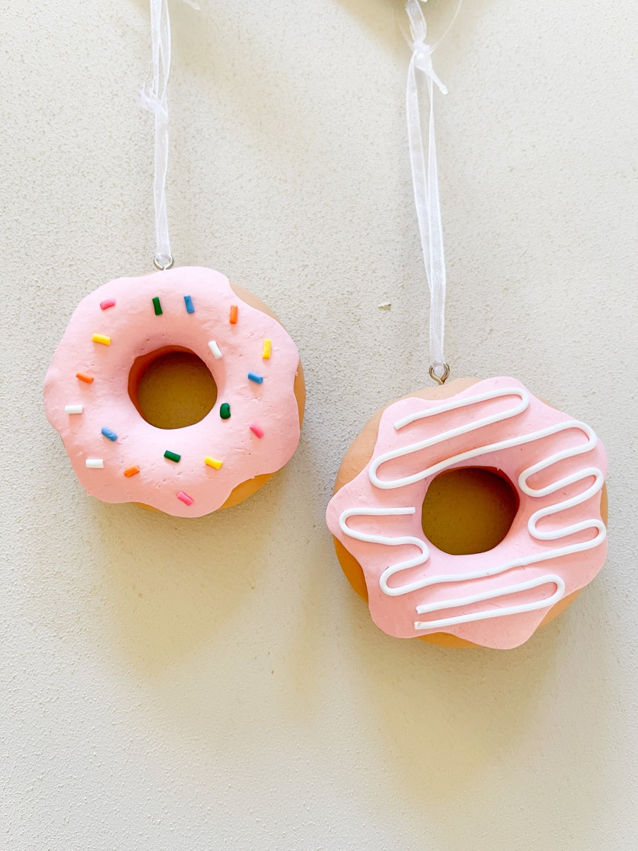 Kerstbal donut sprinkels