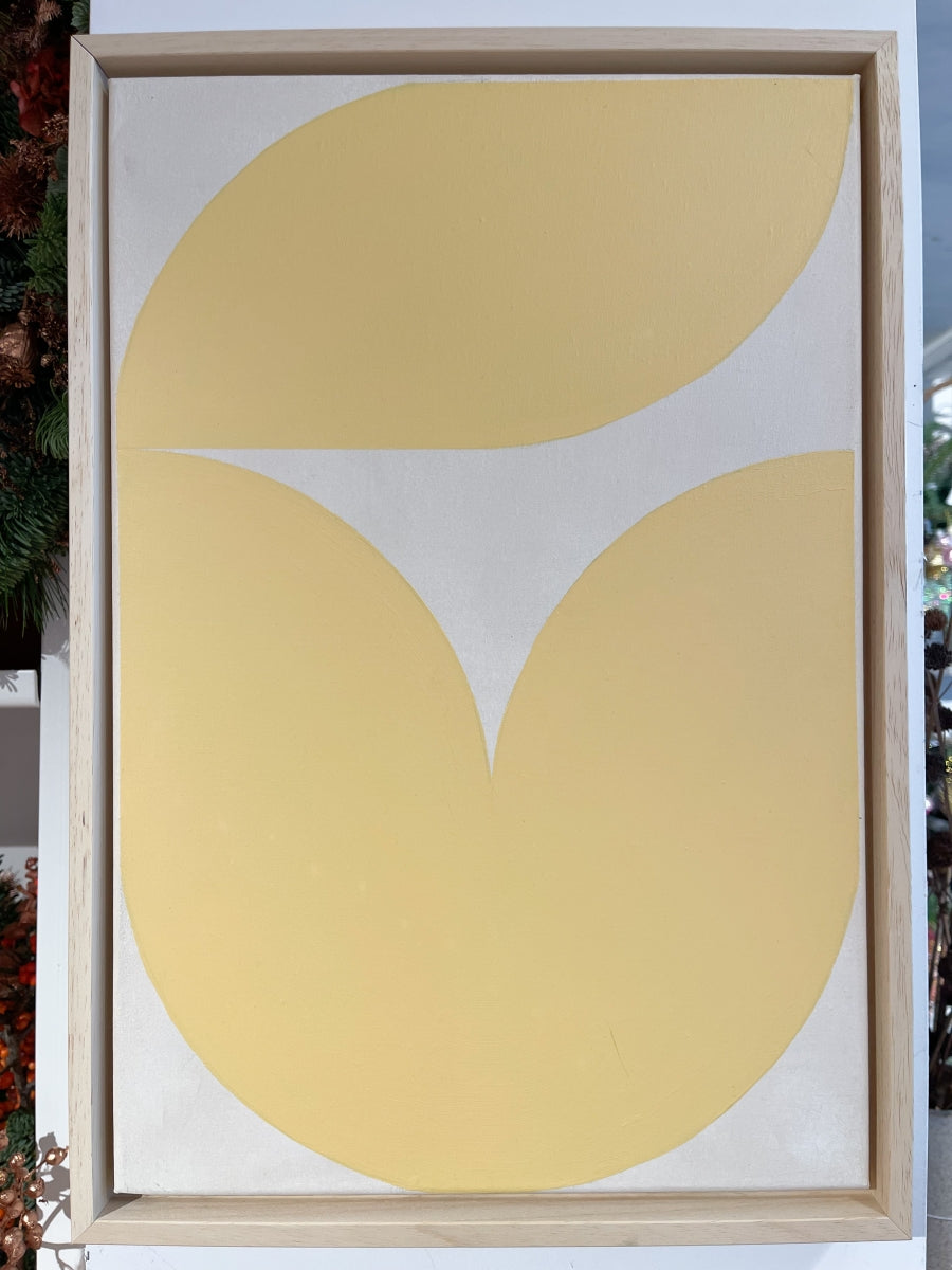 Schilderij S Zacht Geel 2