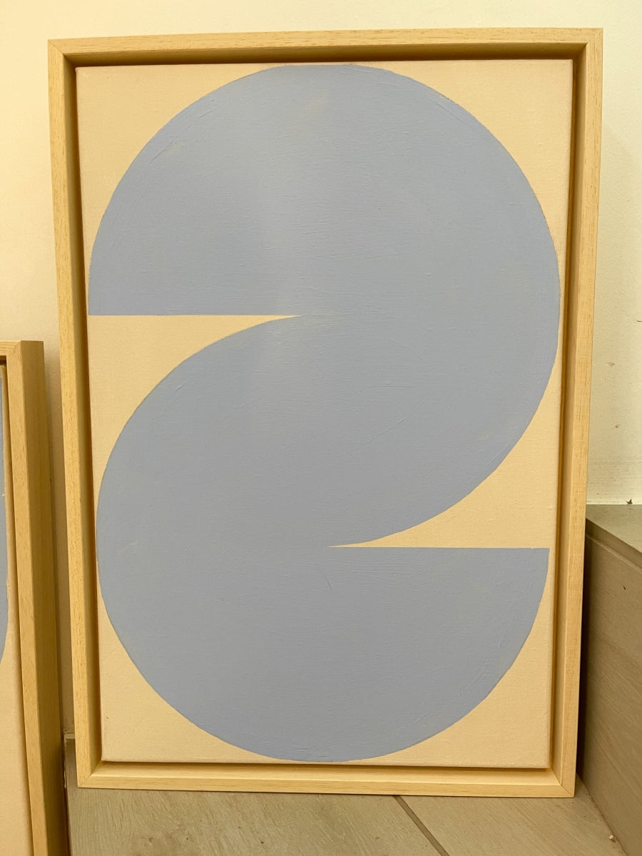 Schilderij S Licht Blauw mat 2