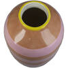 Vaas Gestreept roos 18x18x26