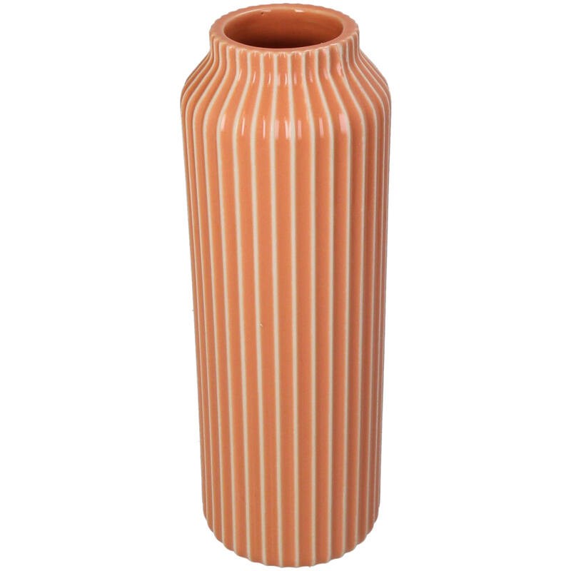Vaas oranje gestreept