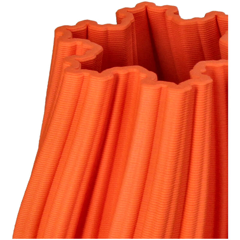 Vaas oranje ribbel lang