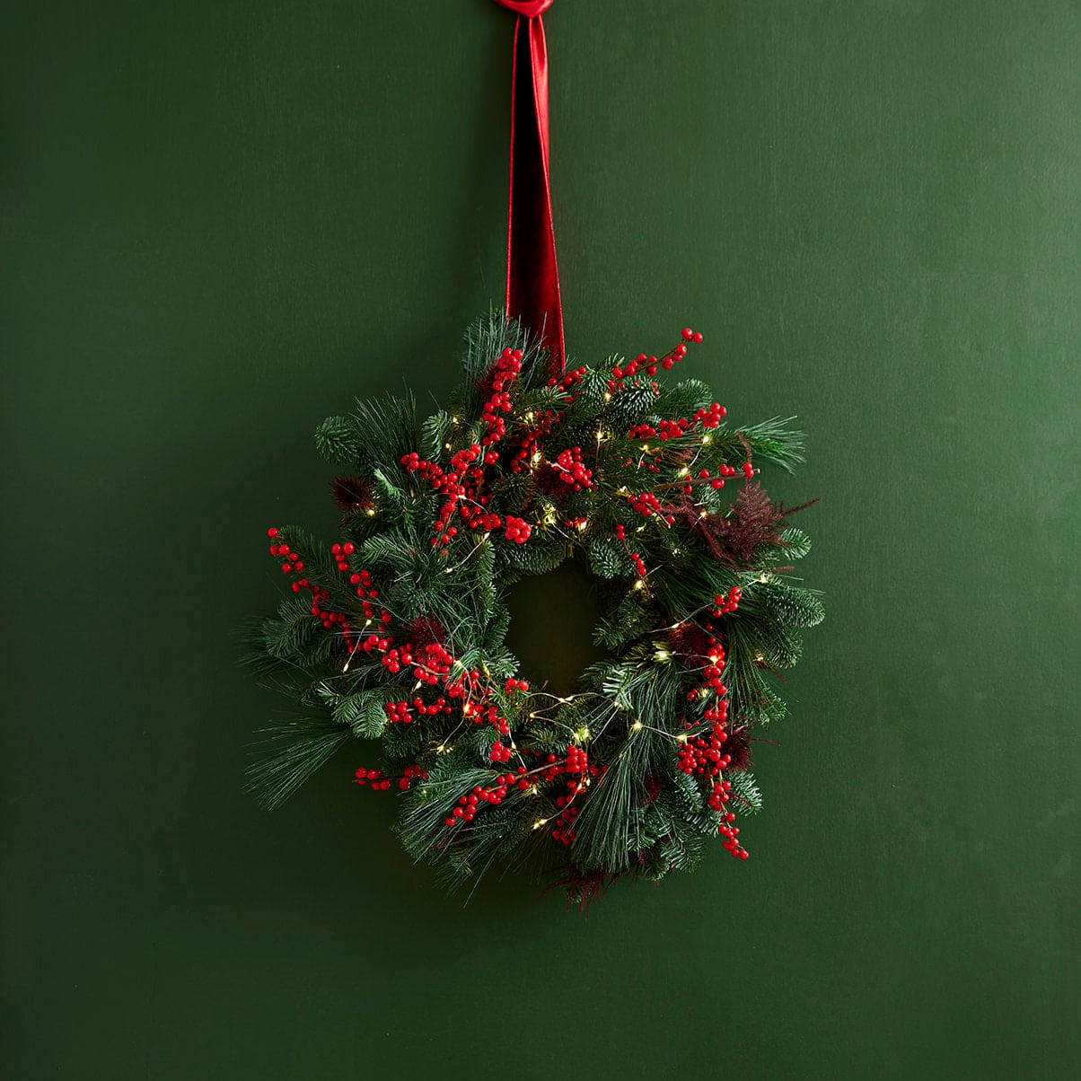Kerstkrans Rood-Bordeaux