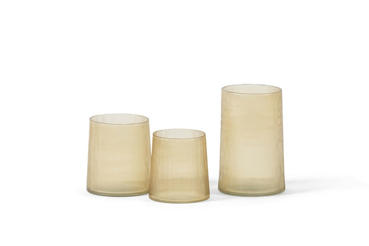 Vaasje/theelicht LINE XS Peach