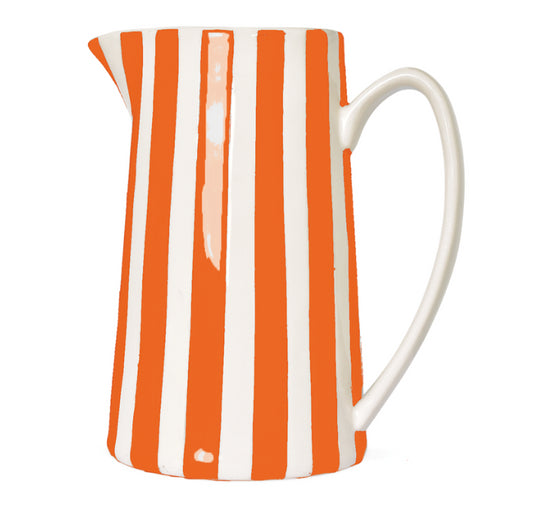 Kruik oranje gestreept