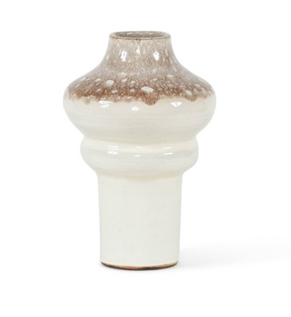Vaas organic wit glazend hoog