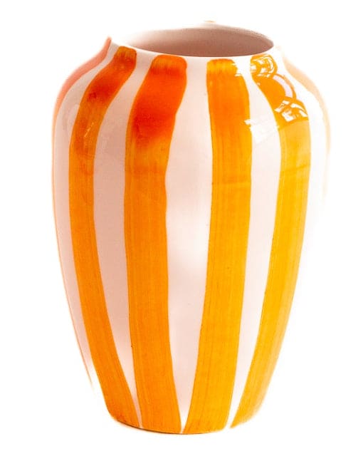 Funky Flower Small Orange Stripes