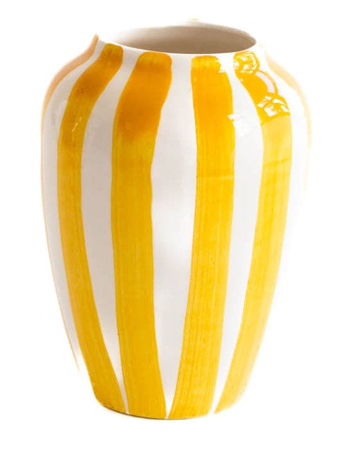 Funky Flower Small Yellow Stripes