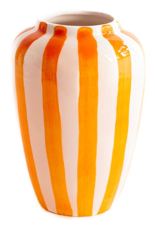 Funky Flower Medium Orange Stripes