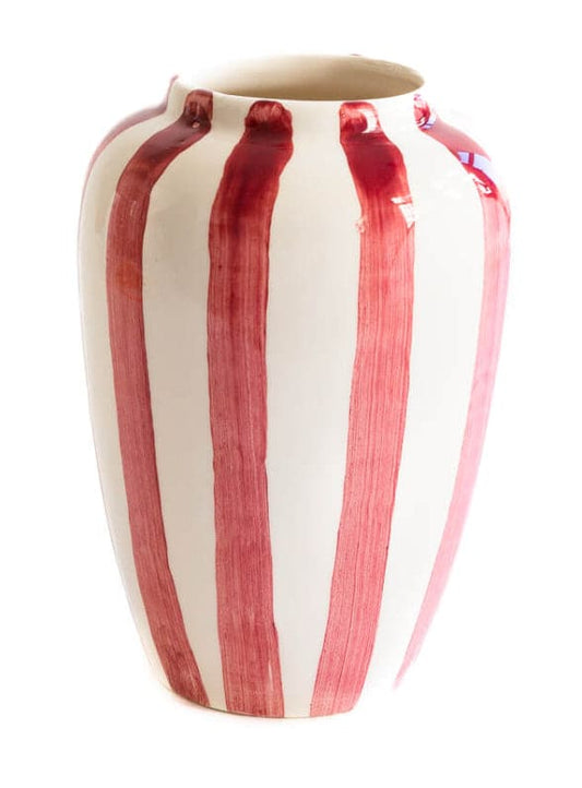 Funky Flower Medium Pink Stripes