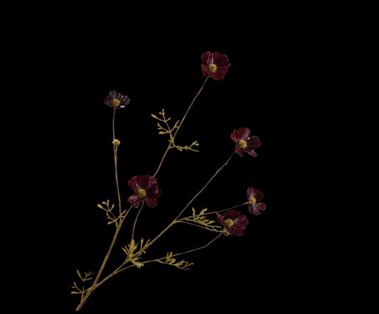 Zijde Cosmos tak Bordeaux 77 cm