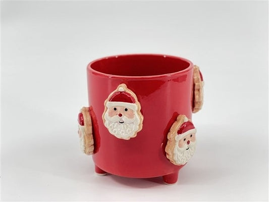 Pot rood kerstmannetjes