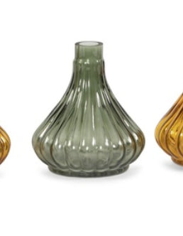 Vaas Soliflower Ribbed Green