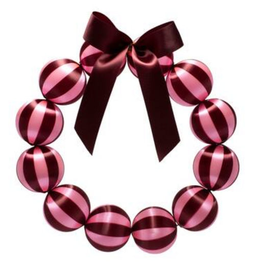 Kralen krans Burgundy