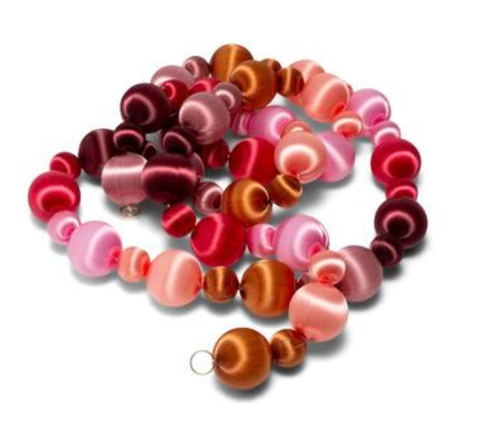 Kralen Guirlande Pink/burgundy