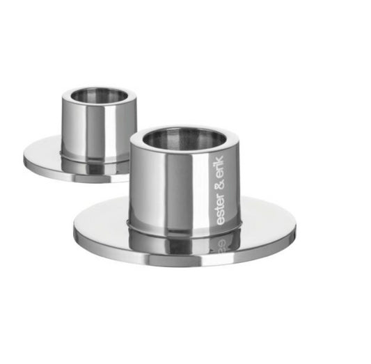 Kaarshouder Zilver Matt 2 pcs