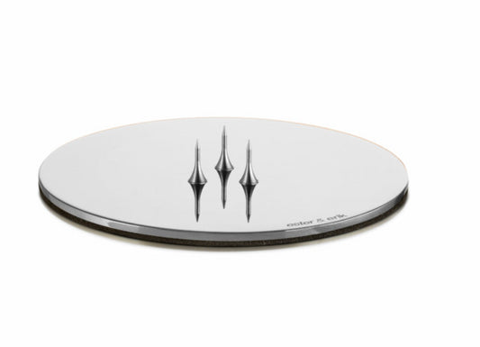 kaars onderzet Zilver 1 PC