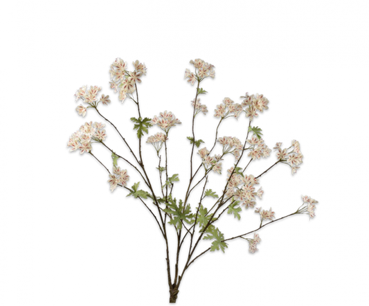 Zijde Geranium Cr/Brn 100cm