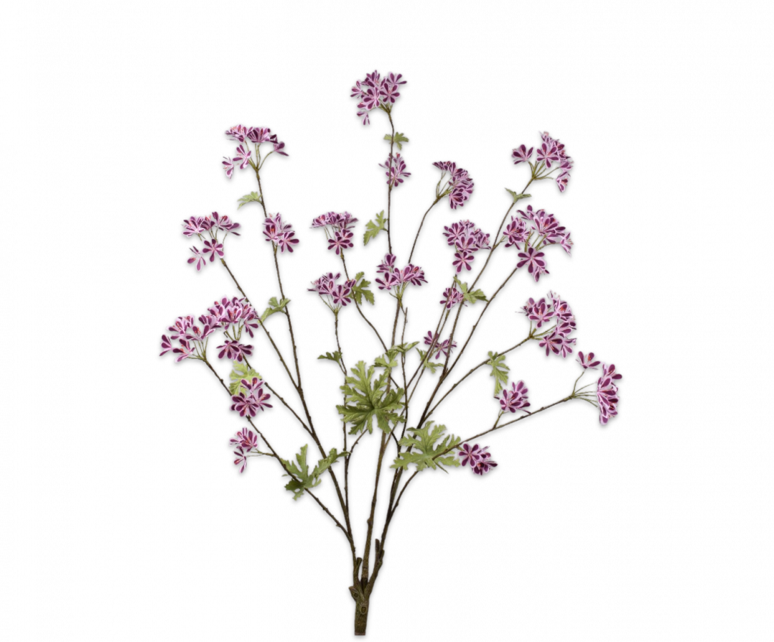 Zijde Geranium Paars 100cm
