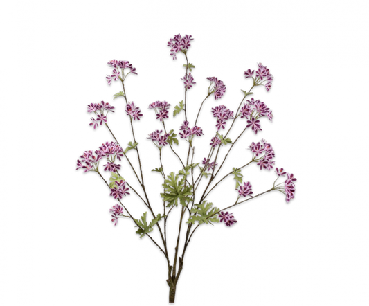 Zijde Geranium Paars 100cm