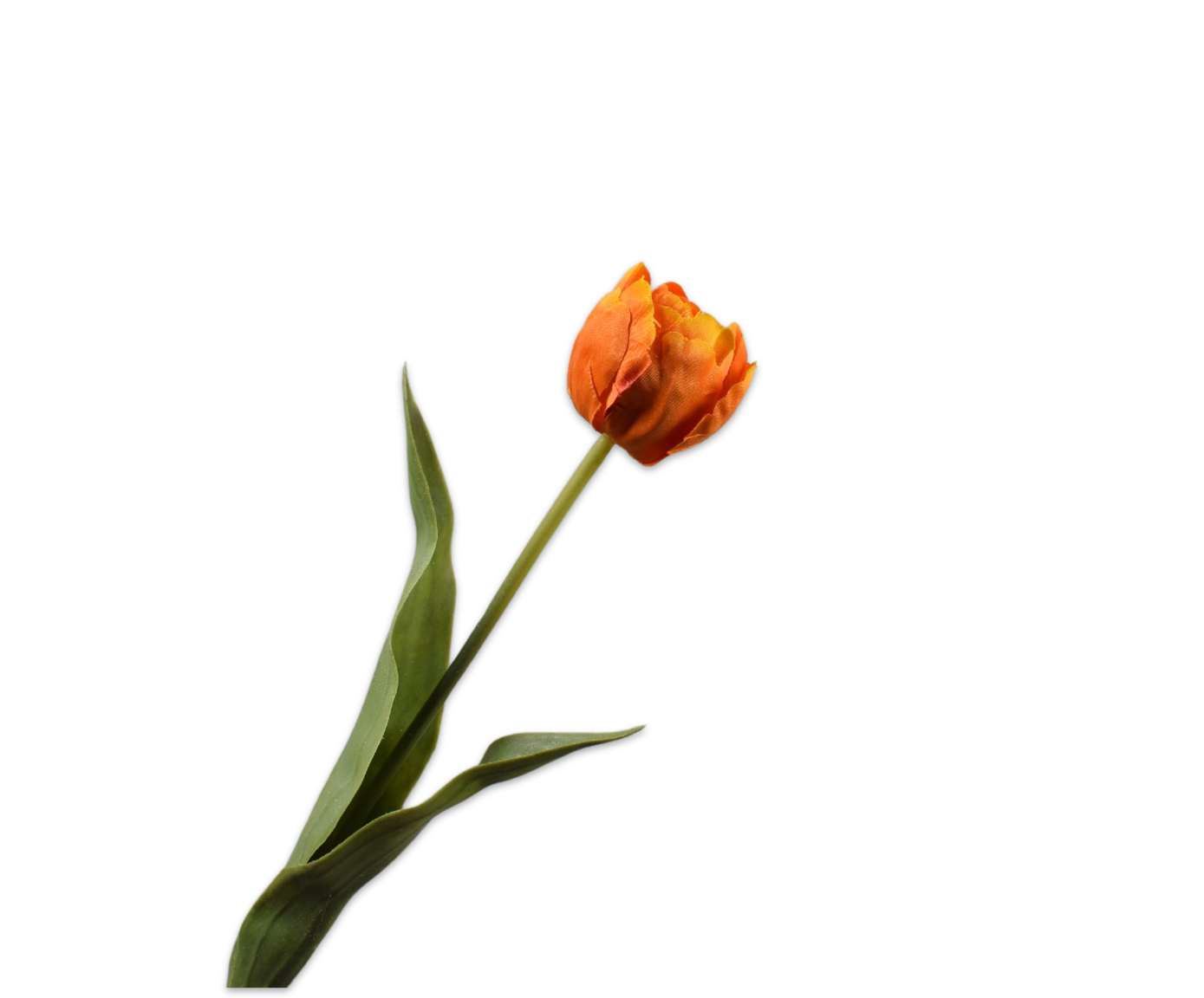 Zijde Tulp Oranje 47 cm