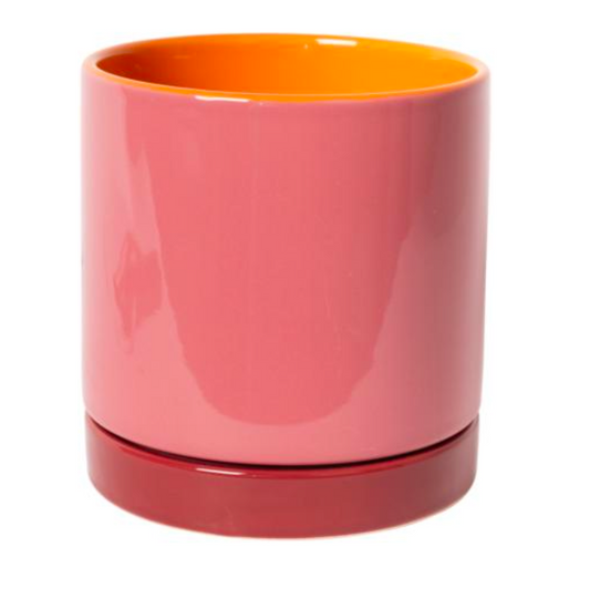 Bloempot Roos Rood Oranje S