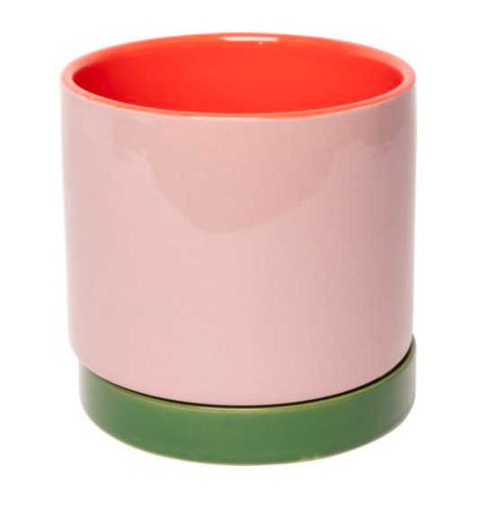 Bloempot Roos Groen Oranje XS