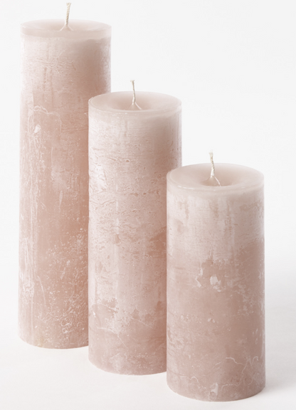 Stompkaars H 10, dia 7, kleur Powder Pink