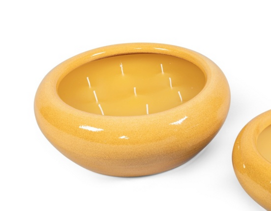 Bowl binnenkaars Oker geel S