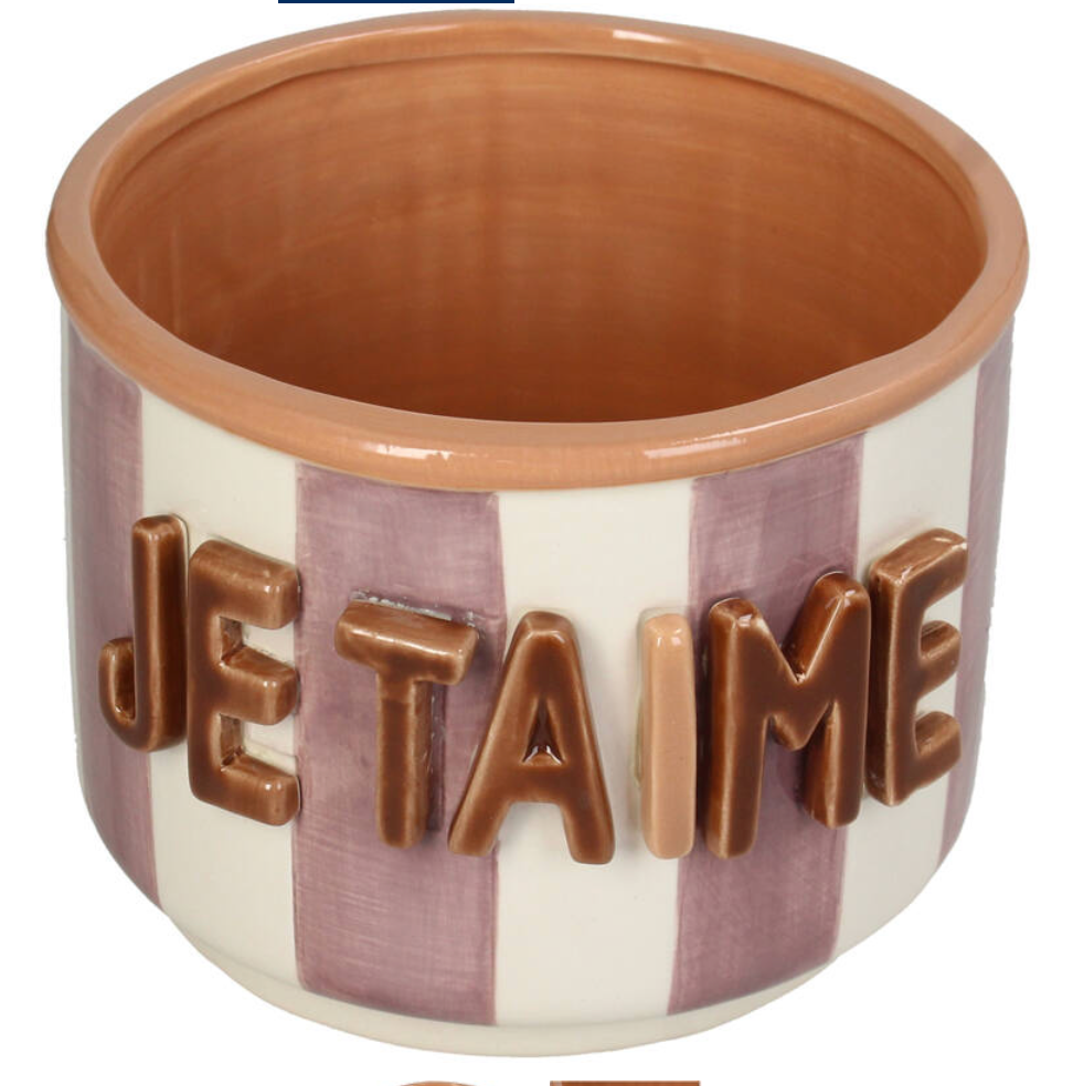 pot gestreept JE TAIME