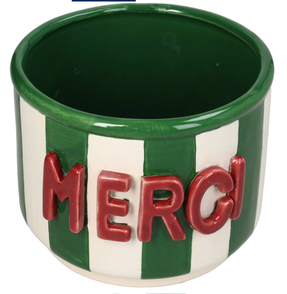 pot gestreept MERCI