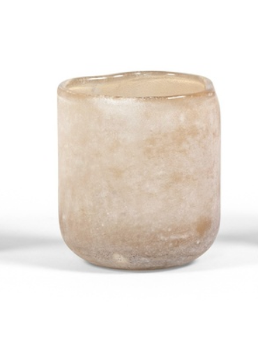 Theelicht frosted champagne L