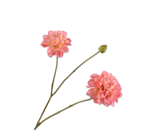 Zijde Dahlia tal Zalm 85 cm