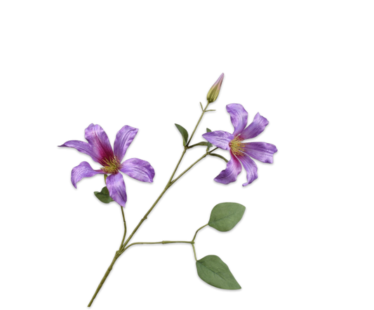 Zijde clematis lavendel 73 cm