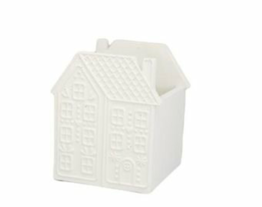 pot huisje wit